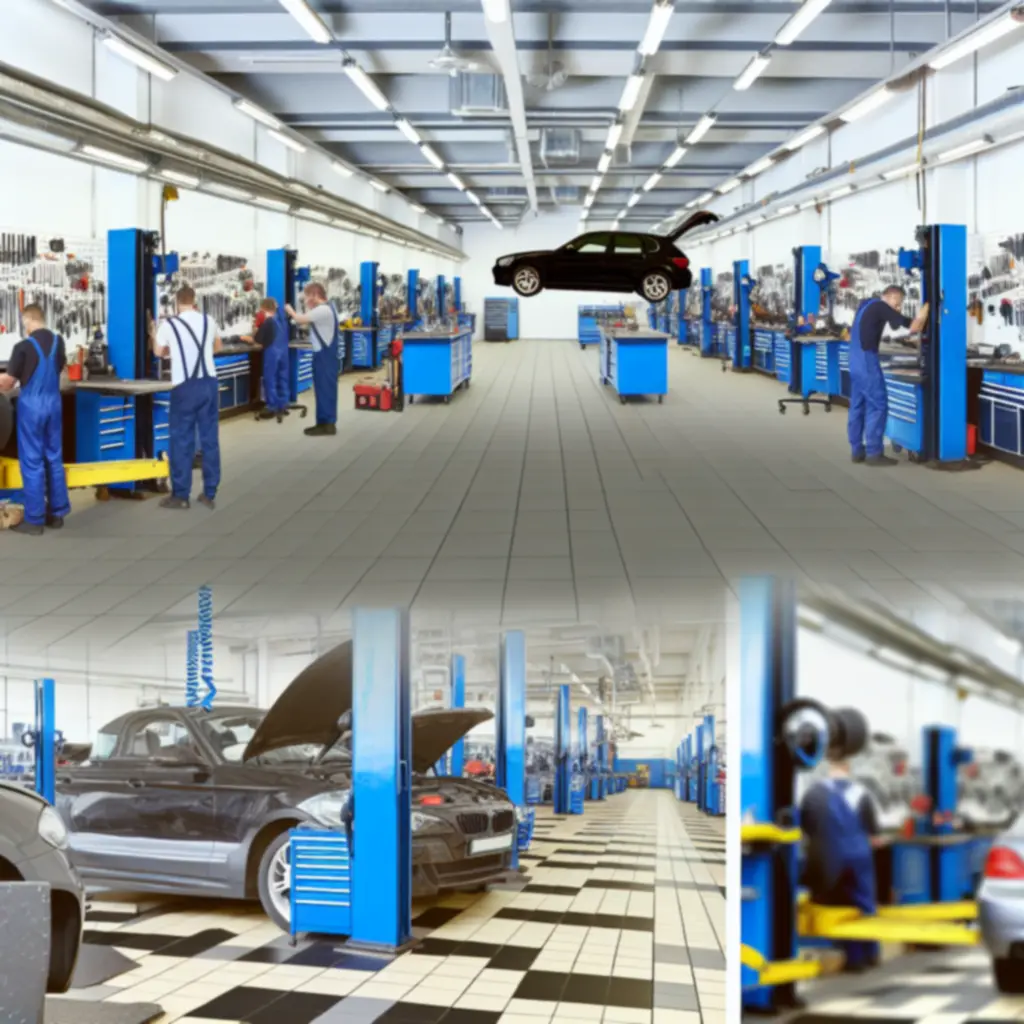 Overzicht van professionele werkplaats